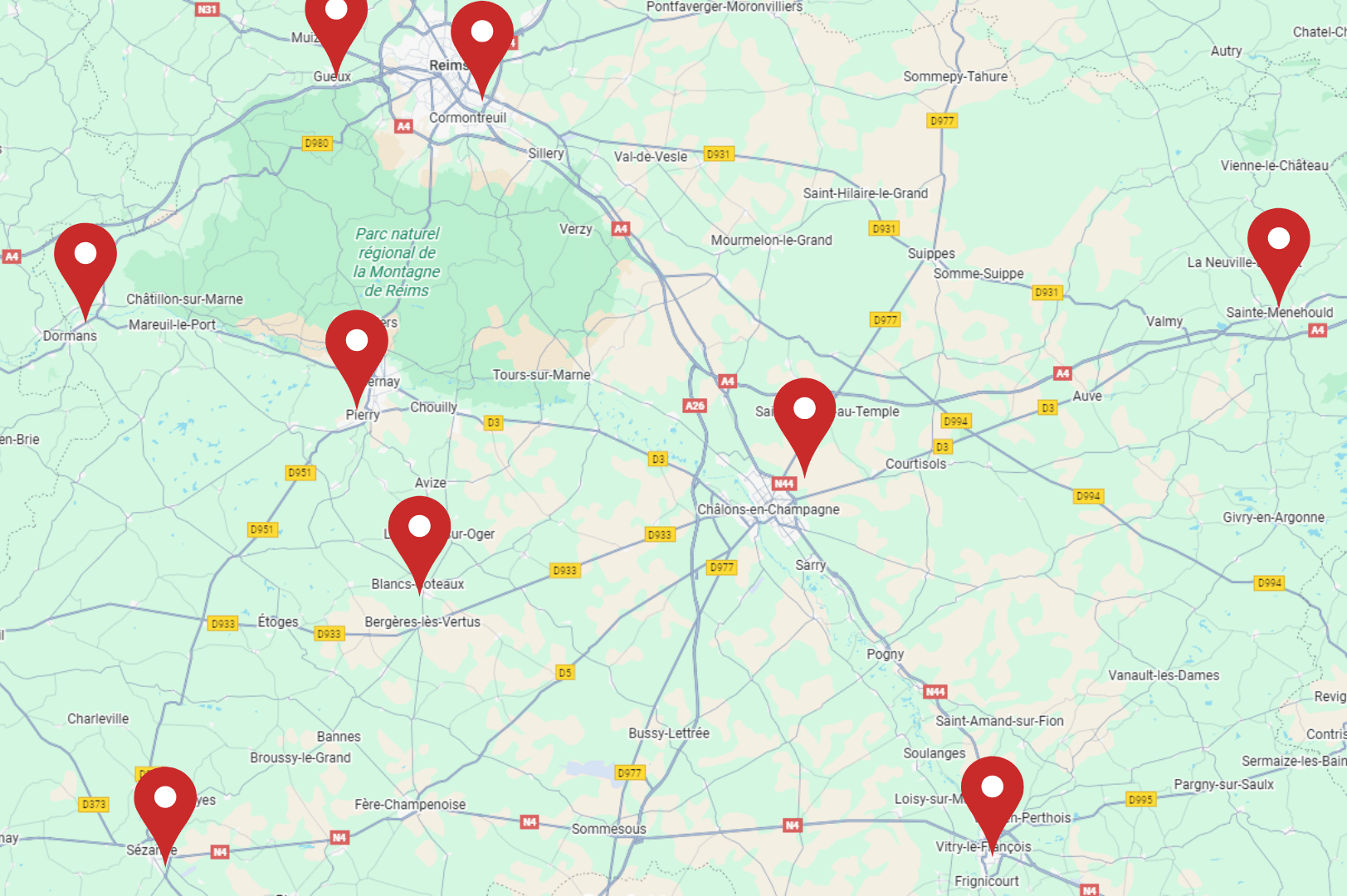 Points de contact FDSEA51